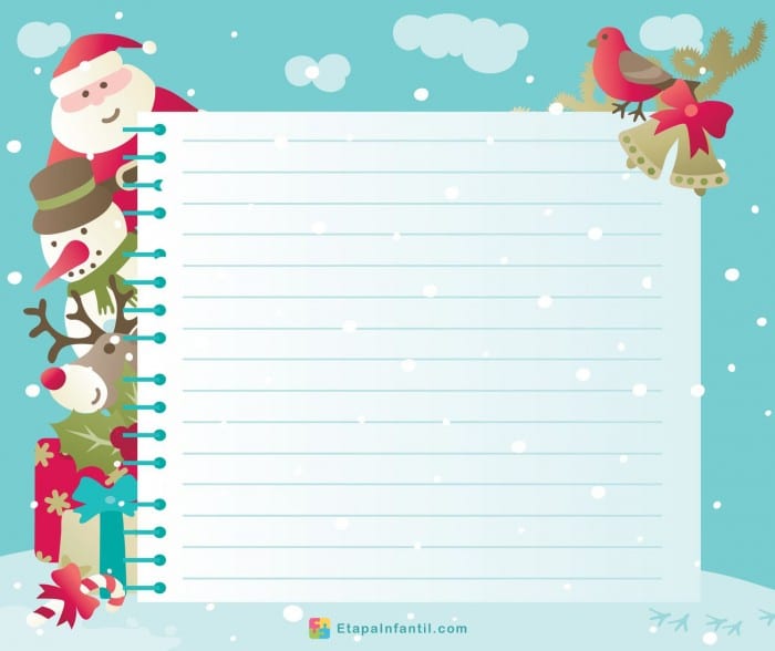 Carta a Papá Noel para imprimir