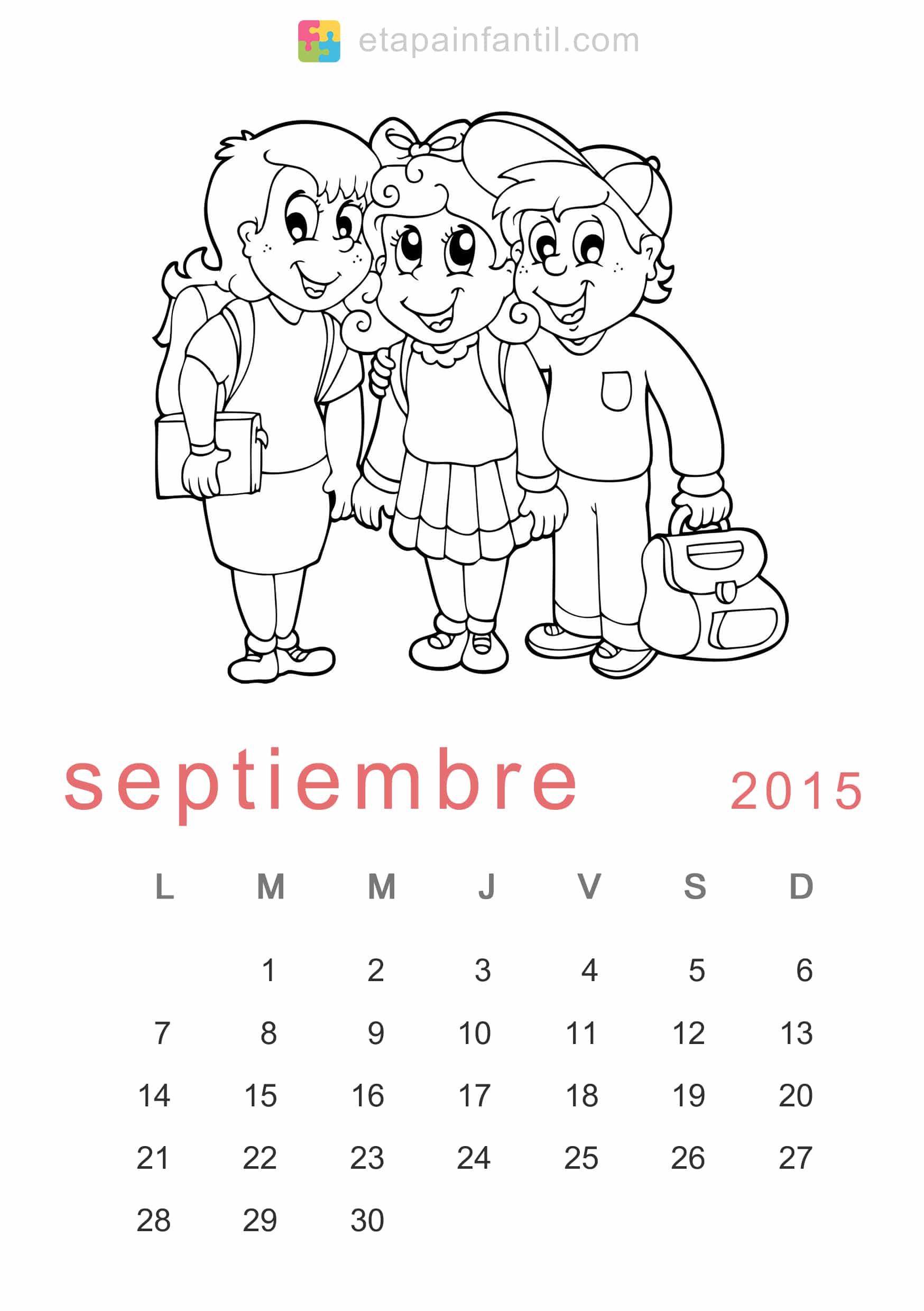 calendario de septiembre 2015