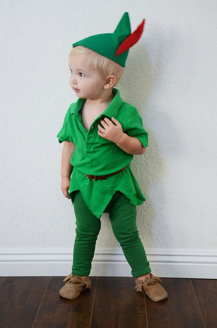 Disfraz casero de Peter Pan para niño