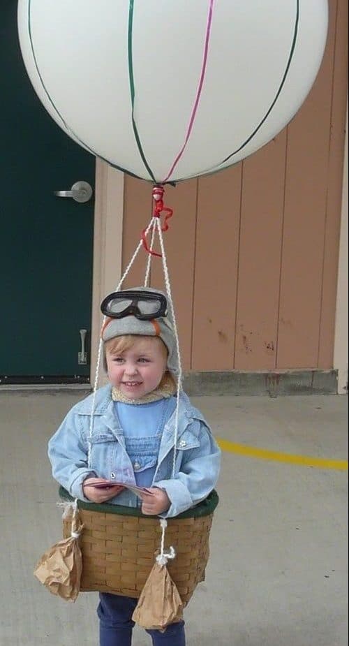 Disfraz infantil de globo aerostático Disfraz infantil de globo aerostático