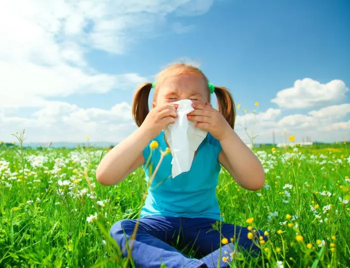 Alergias primaverales niños