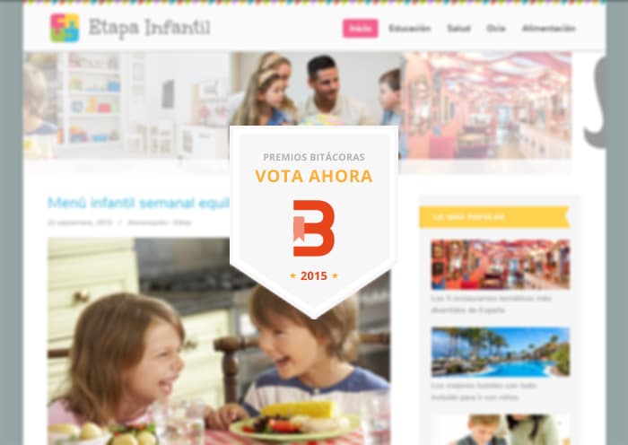 Etapa Infantil se presenta a los Premios Bitácoras 2015 en la categoría de Educación