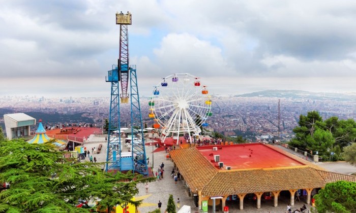 Parque de atracciones Tibidabo, en Barcelona