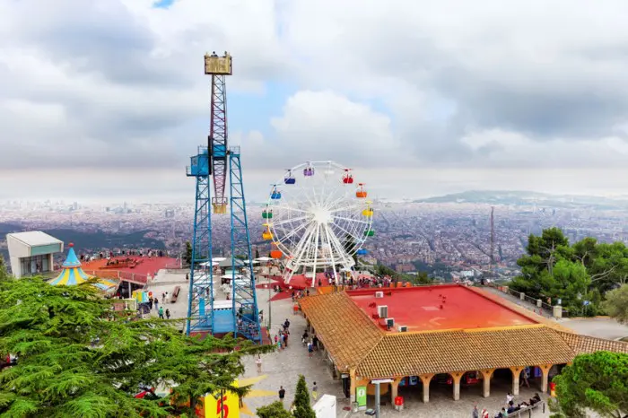 Parque de atracciones Tibidabo, en Barcelona