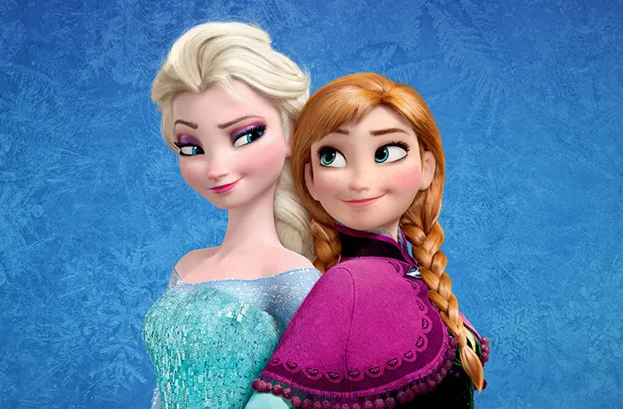 Princesas Elsa y Anna, personajes de Frozen