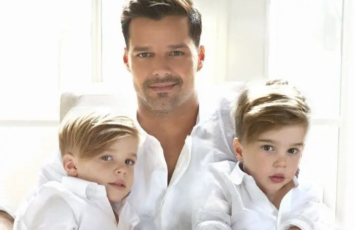 Ricky Martin y sus hijos