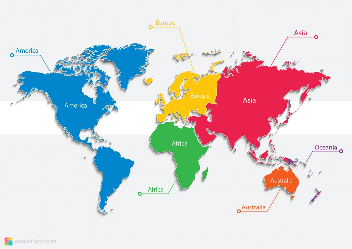 saber Manía Patético Mapamundi: Los 7 mapas del mundo temáticos más utilizados para imprimir -  Etapa Infantil