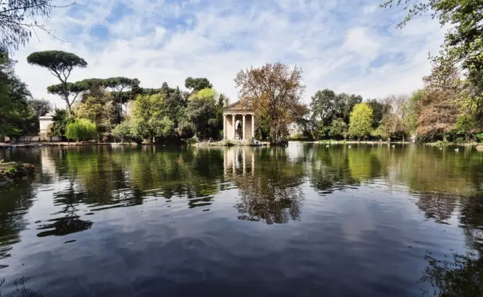 Parque de Villa Borghese en Roma