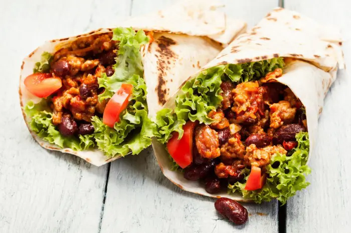 Receta de burritos con carne picada para hacer con niños