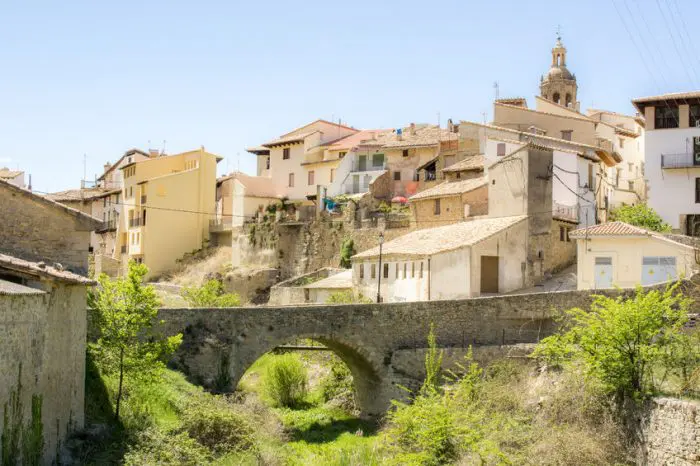 Pueblo Rubielos de Mora, en Teruel