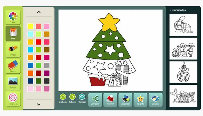 Dibujos de Navidad para colorear online