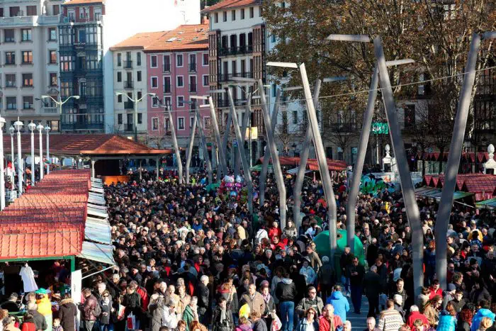 Mercadillo de Navidad Feria de Santo Tomás, en Bilbao