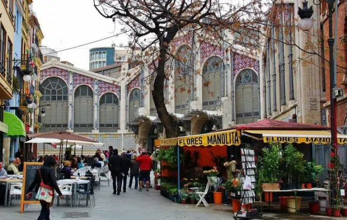 Mercadillo de Navidad en Mercado Central, en Valencia