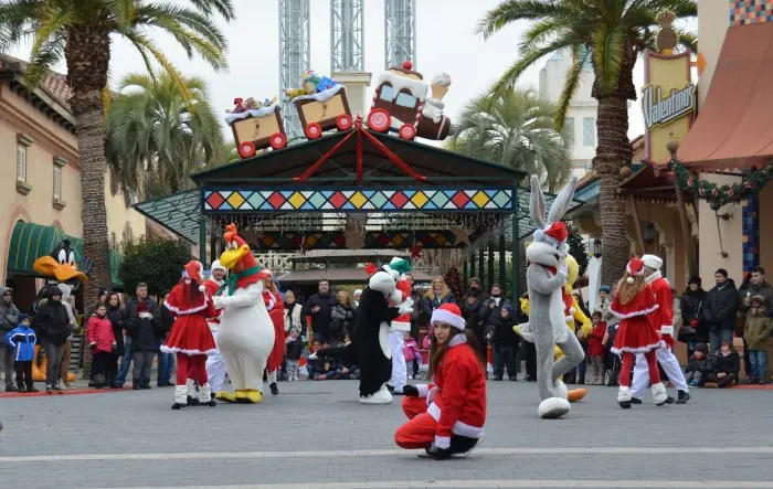 Parque temático Parque Warner en Navidad