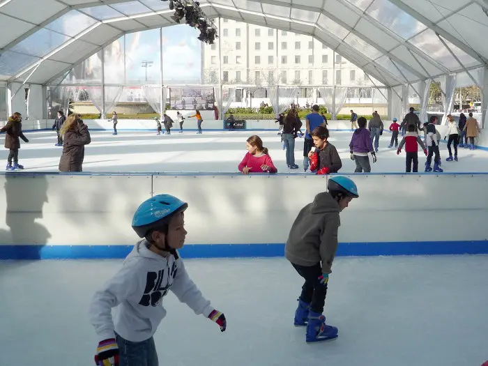 Pista de hielo en L’Hospitalet, Barcelona