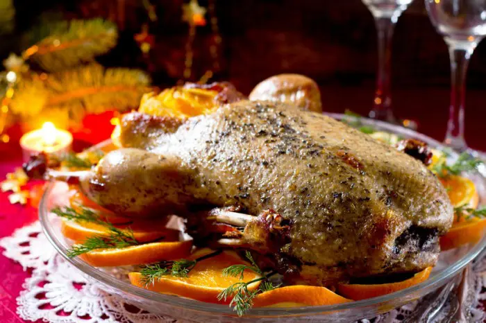 Receta de Pato a la naranja para Navidad