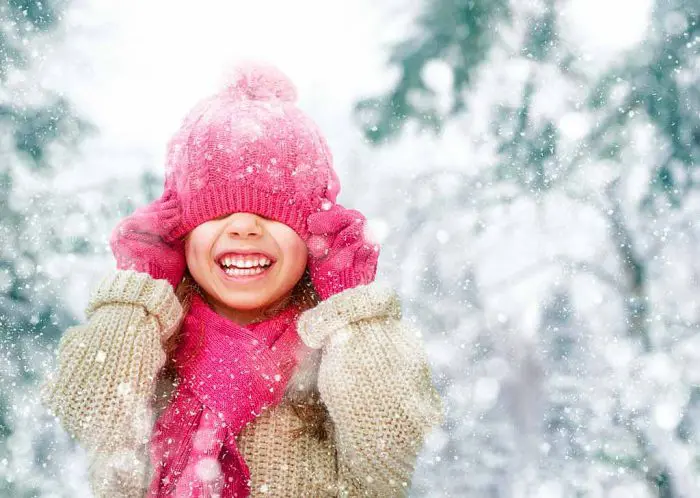 Vestir niños nieve