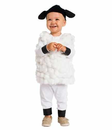 Disfraz casero de oveja para niño