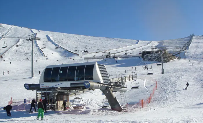 Estación de esquí Valdesquí, en Madrid