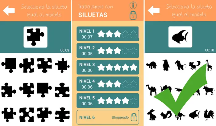 Siluetas-OA Apps-para-niños-con-TDAH