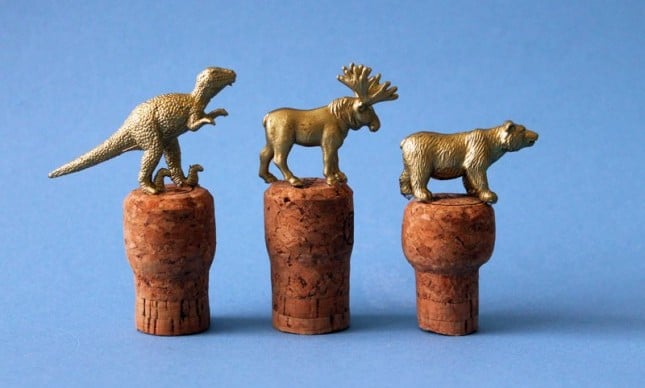 Tapones con animales manualidades para el Día del Padre