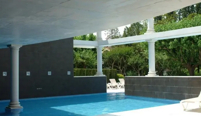 Balneario Broquetas, en Caldas de Montbui, Barcelona, Cataluña