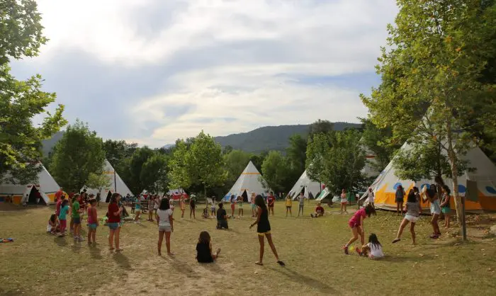 Campamento indio, en Girona