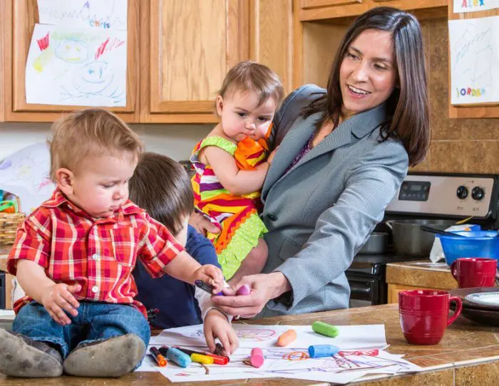 Hijos de madres trabajadoras