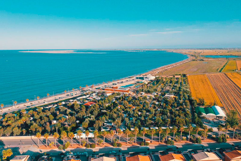 Camping Ampolla Playa, en L'Ampolla, Tarragona