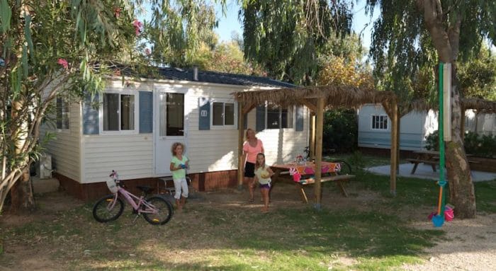 Camping playa Ampolla Playa, en L'Ampolla, Tarragona