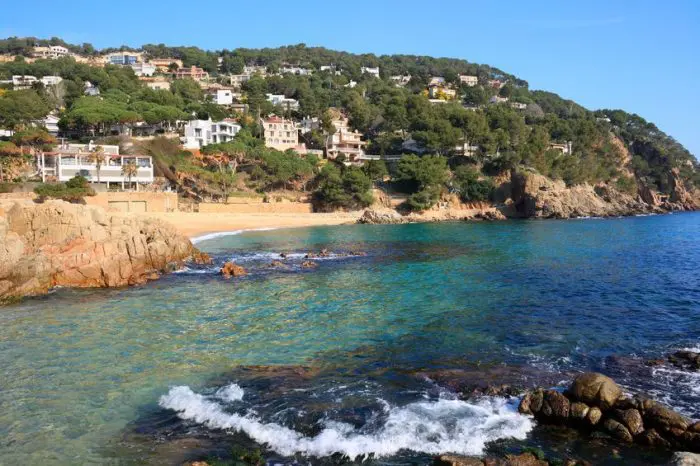 Playa Cala Sant Francesc, en Blanes, Girona