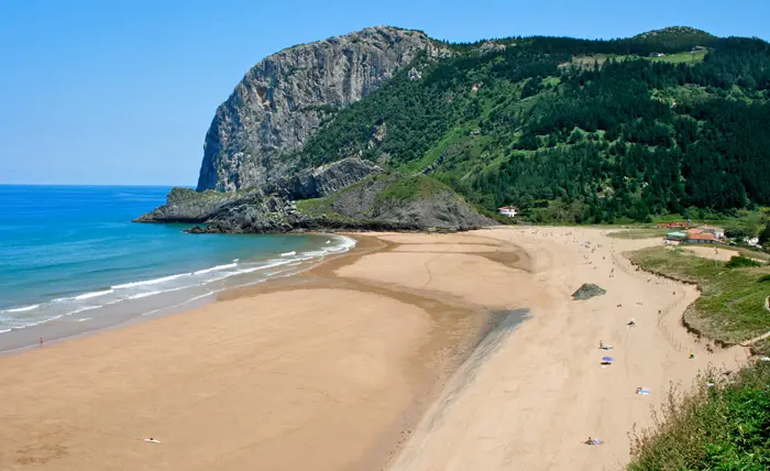 Playa de Laga, en Ibarrangelu, Vizcaya