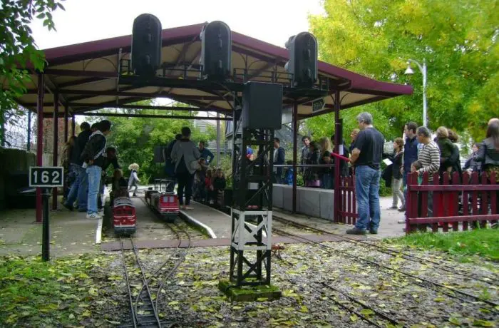 Trenes en miniatura Parque Ferroviario de Os Carrileiros, en Galicia