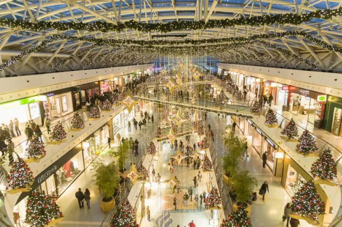 Centro comercial Vasco da Gama, en Lisboa en Navidad