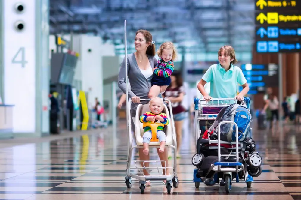 Consejos para volar con niños