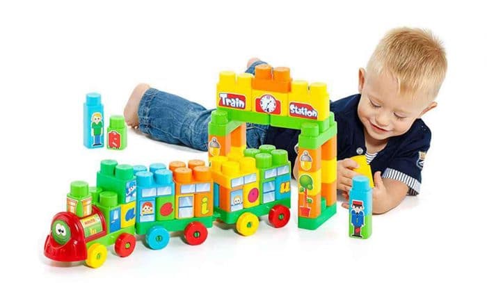 Juguete de construcción para niños Tren Bloques