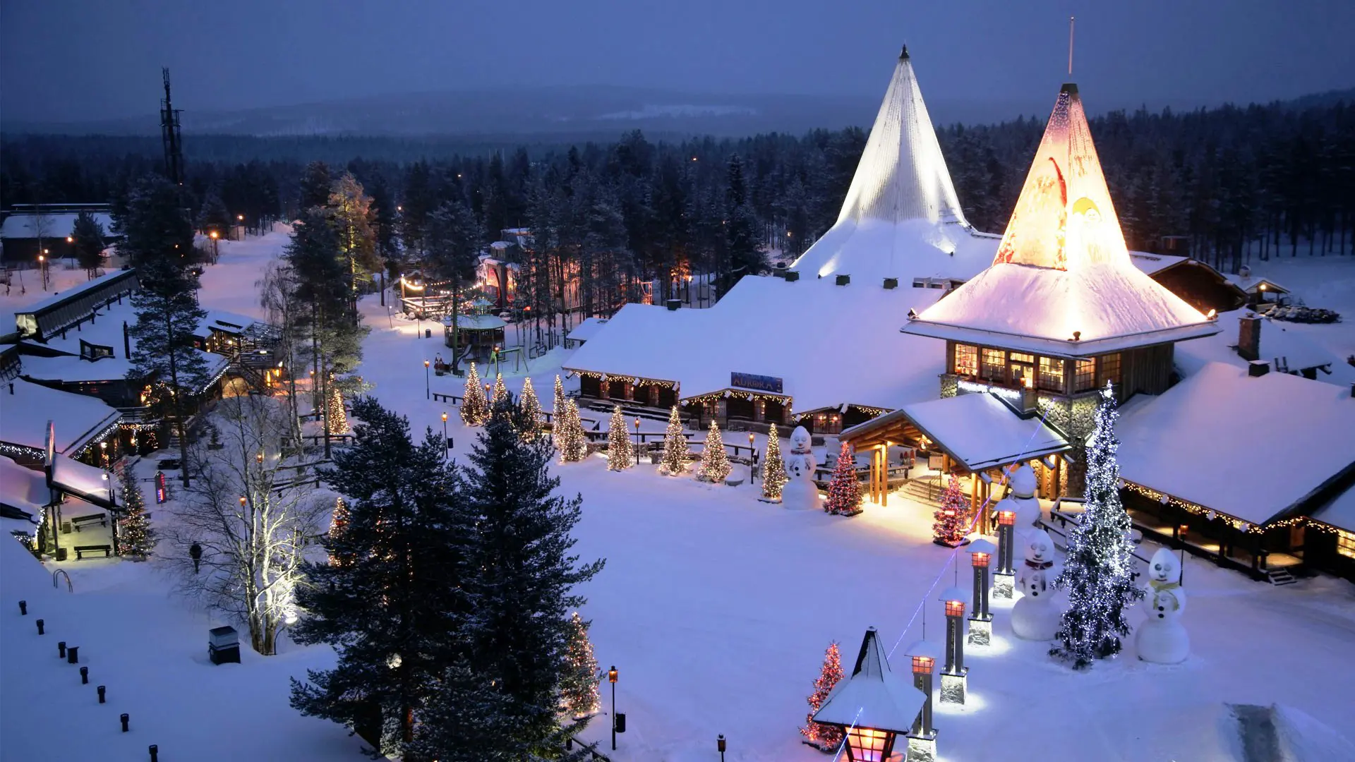 Viajar a Santa Claus Village, en Rovaniemi, Finlandia en Navidad