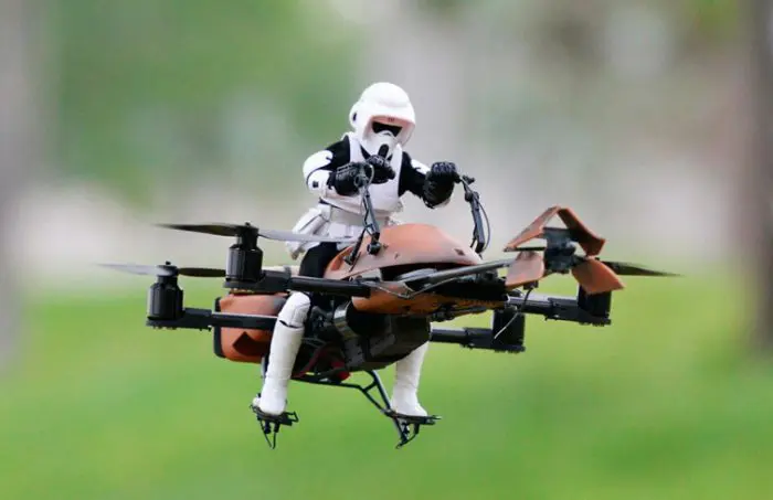 Juguete radiocontrol Drone 74-Z Speeder Bike Star Wars