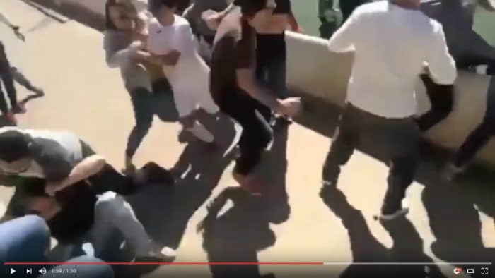 Batalla campal padres partido