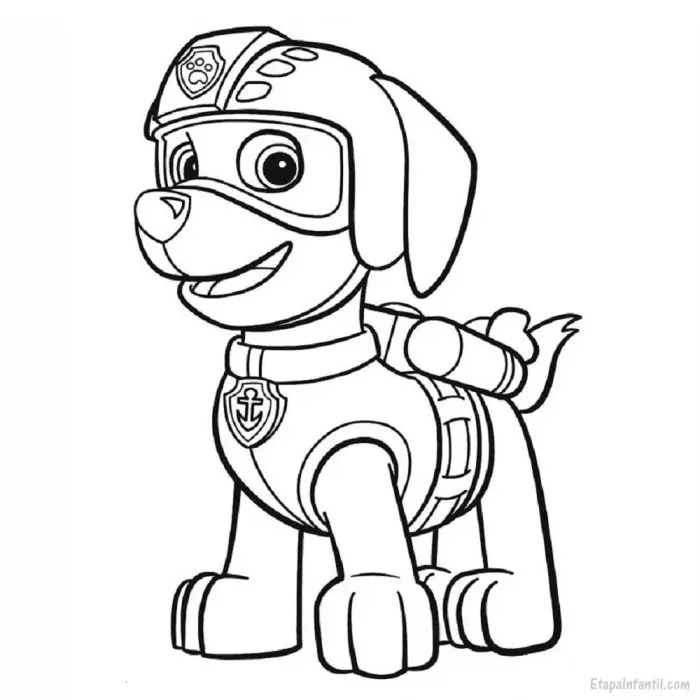 Dibujo colorear Patrulla Canina Zuma