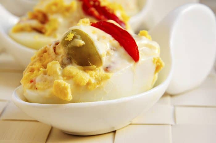 Receta Huevos rellenos