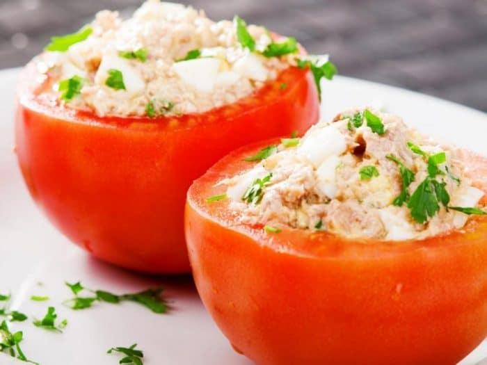 Receta Tomates rellenos de atún