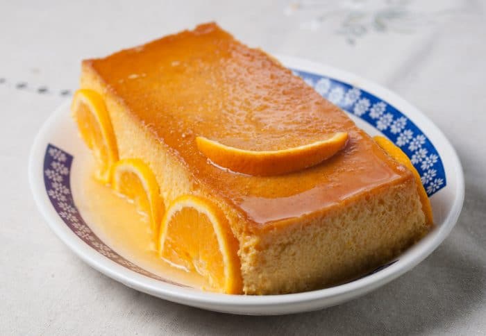 Receta rápida y fácil de Flan de naranja