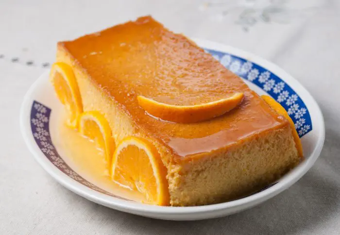 Receta rápida y fácil de Flan de naranja