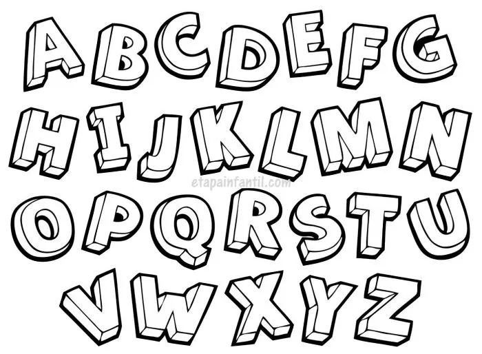Abecedario para colorear