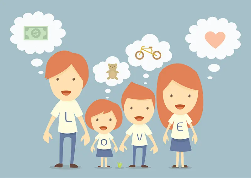 Enseña a tu hijo que el dinero puede comprarlo todo, menos la felicidad