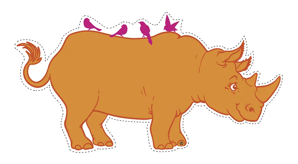 El rinoceronte naranja