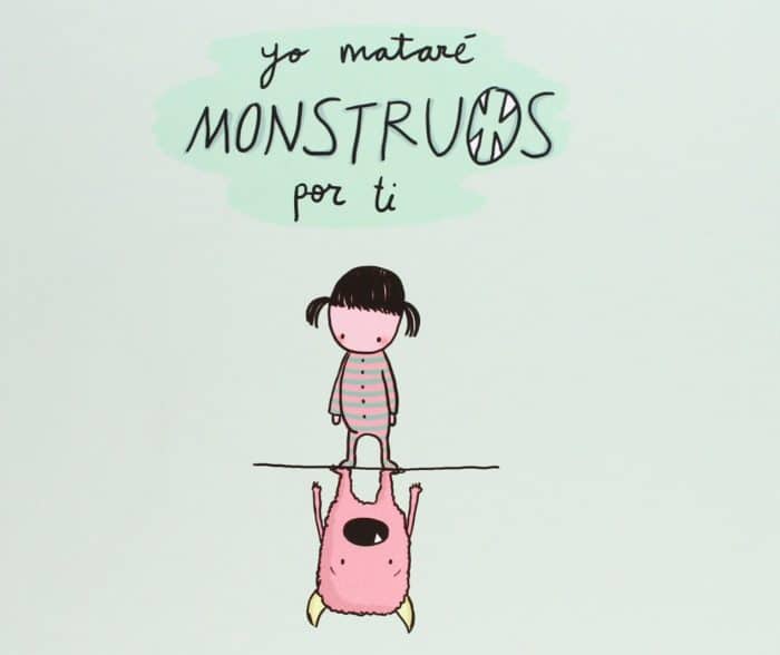Libro infantil valores Yo mataré monstruos por ti