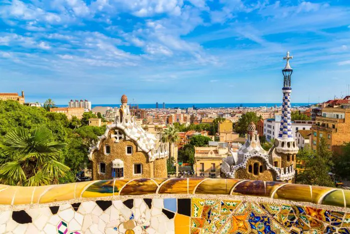 Parque Güell, en Barcelona, Cataluña