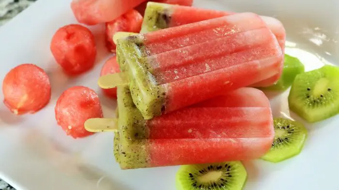 Receta Polo helado de sandía y kiwi